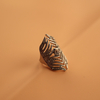 Zirconia Miniature Inlaid Serpentine Ring Gold-Plated Jewelry Ring