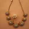 Fashion Gold Plated 925 Sterling Silver Flower Jewelry Set
