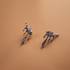 Lava Drop Earrings with Moissanite Diamond