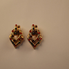 Fashion Jewelry 18K Gold Plated Freshwater Pearl Stud Earrings