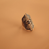 Zirconia Miniature Inlaid Serpentine Ring Gold-Plated Jewelry Ring