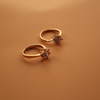 18K Gold Plated Croissant Rings Stainless Steel Rings for Women
