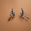 Lava Drop Earrings with Moissanite Diamond