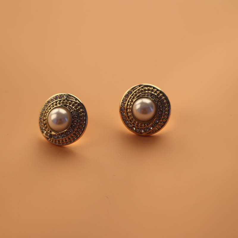 Graceful 18K Gold Plated Pearl Earrings