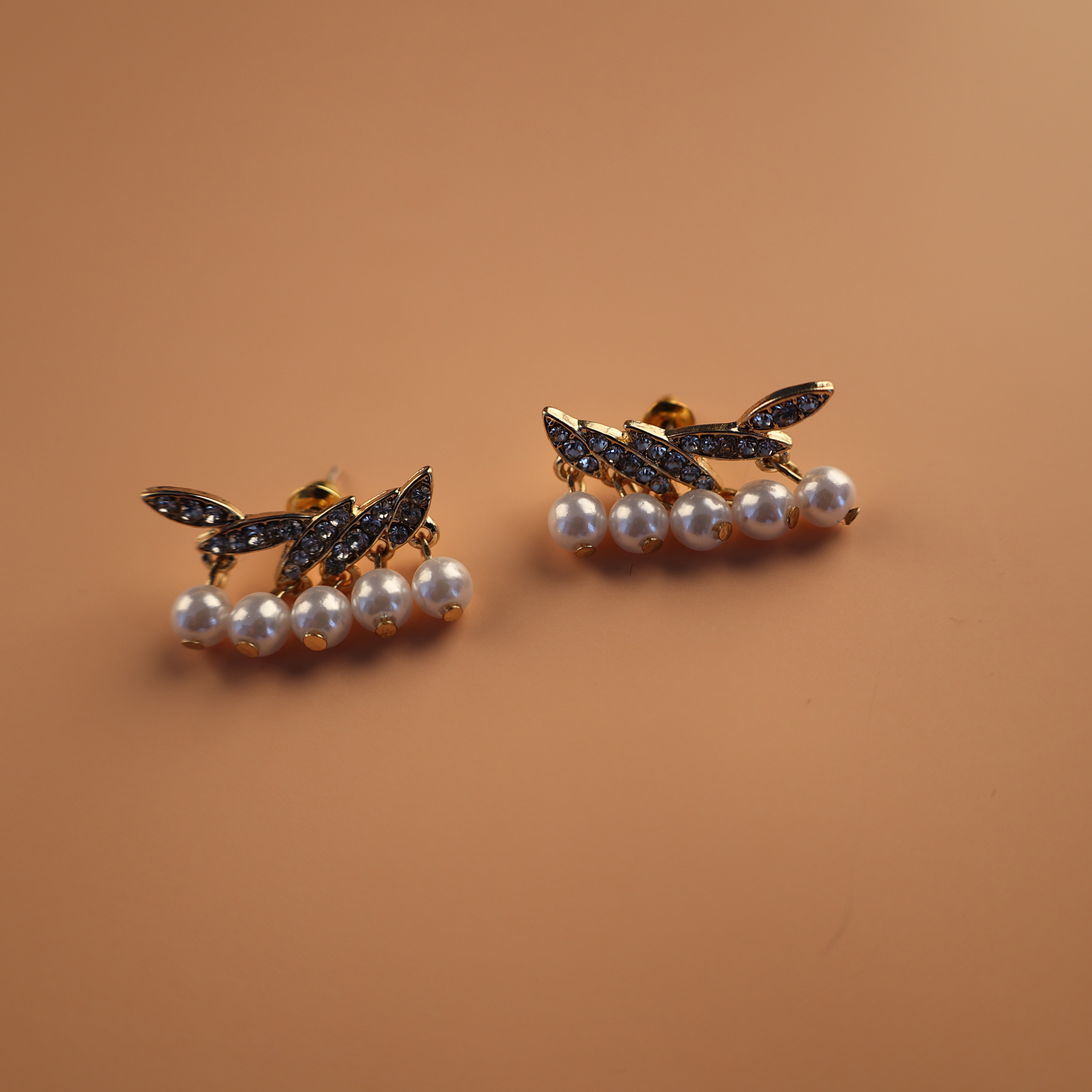  18K Gold Plated Pearl Dropping Earrings