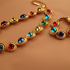 Jewelry Gold Plated Fashion Jewelry Multi-Color Jewelry Set for Gift