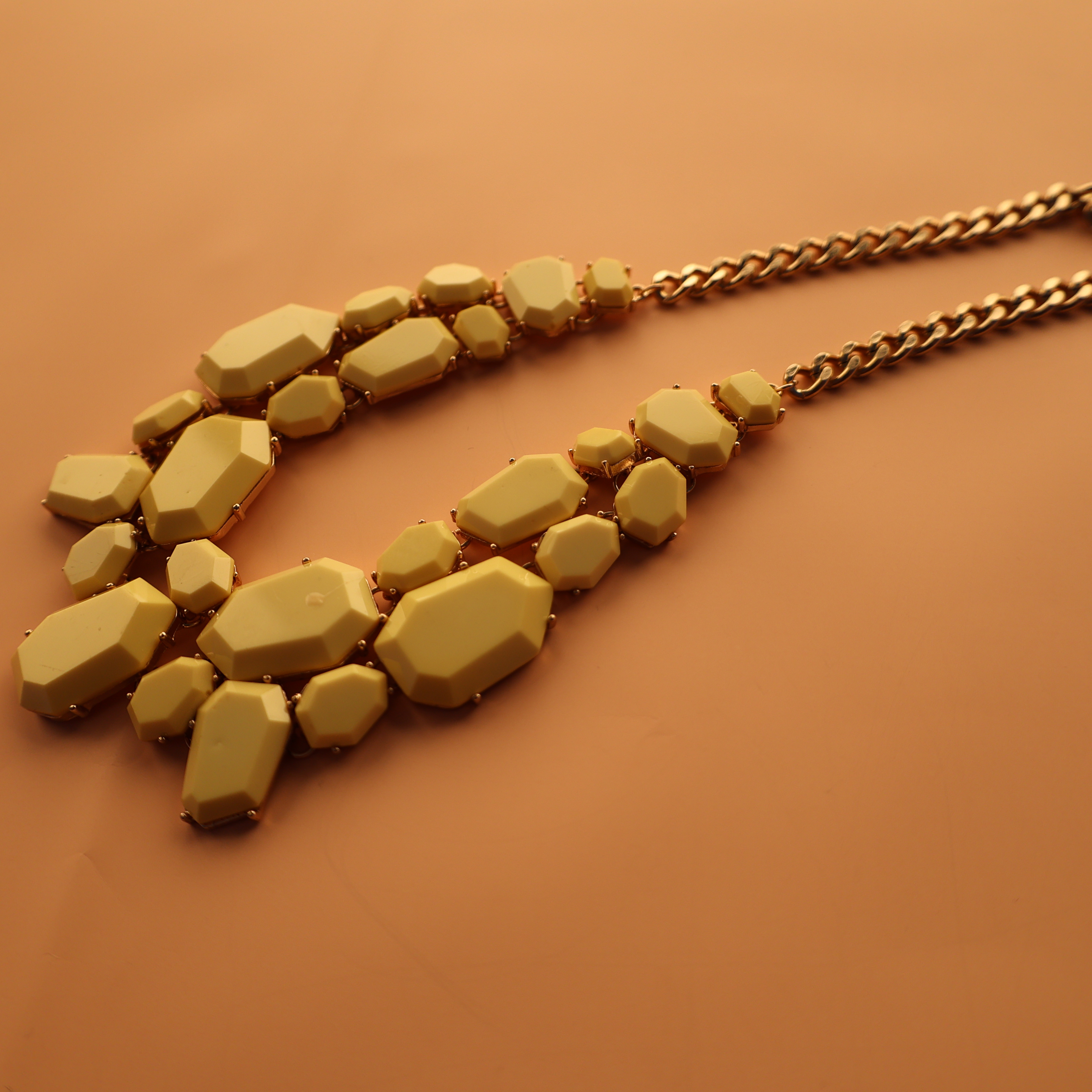 Fashion Heart-Shaped Necklace Brass Gold-Plated Jewelry Necklace