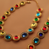 Jewelry Gold Plated Fashion Jewelry Multi-Color Jewelry Set for Gift