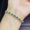 Custom Green Jewelry 18k Gold Plated Bar Engravable Bracelets